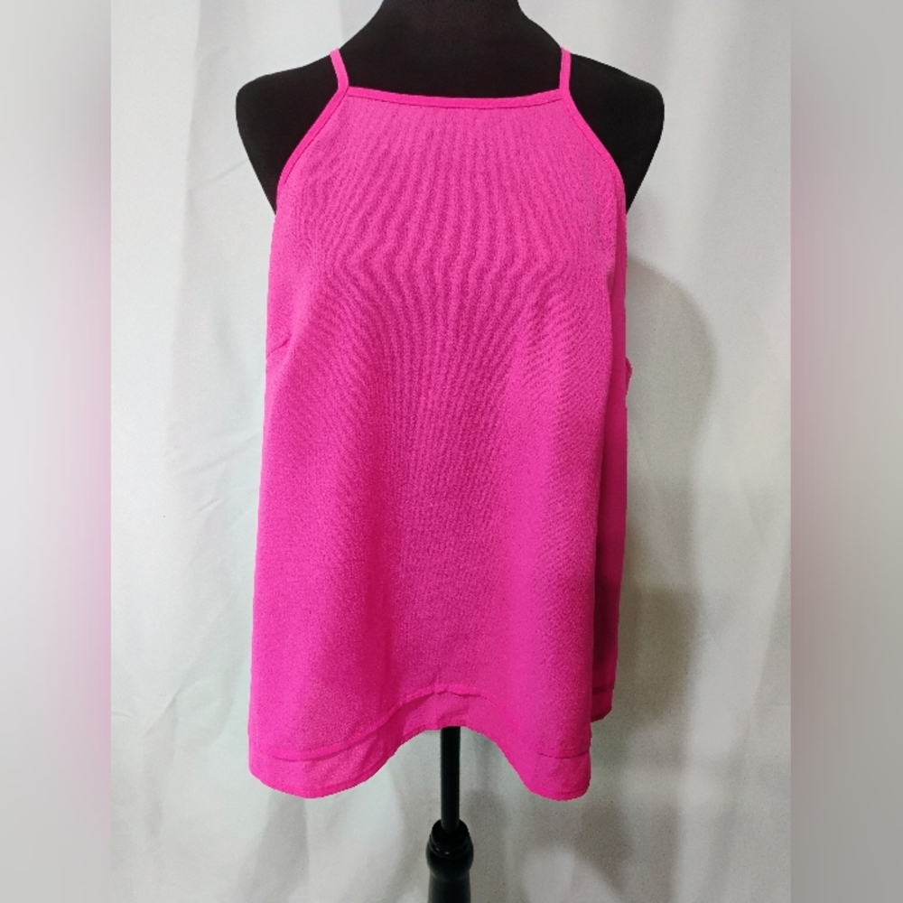 Shein Vibrant Pink Tank Top Size Curvy 2X